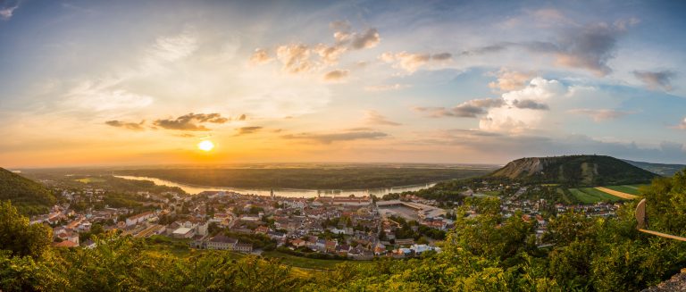 panoráma Hainburg Rakúsko